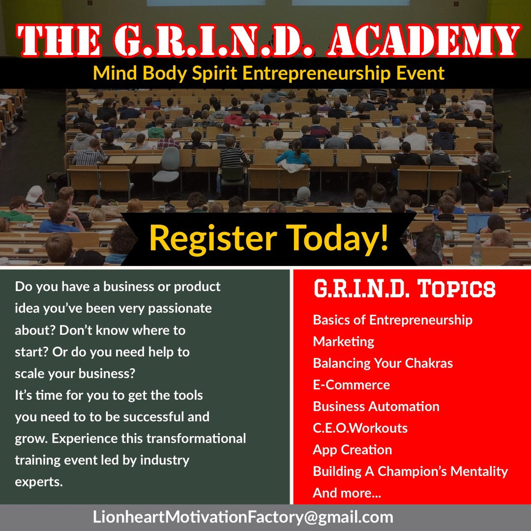 The G.R.I.N.D. Academy (General Ticket)